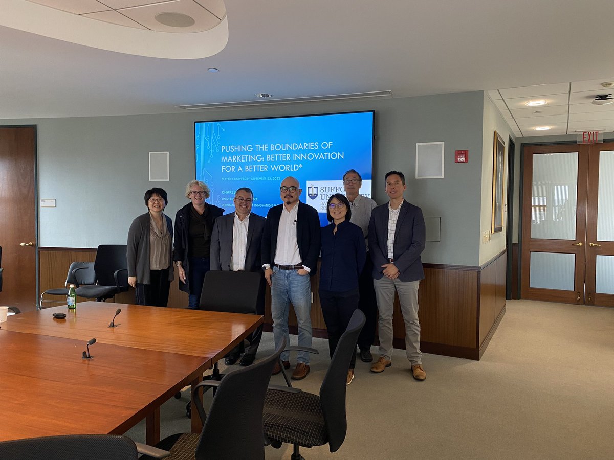 ProfNoble's tweet image. Stop #4 on the sabbatical odyssey was a lot of fun!  Visiting Suffolk University in the heart of Boston for great talks and meetings with the faculty of the Sawyer Business School.  Many thanks to Russell Seidle and the rest of the faculty for their hospitality! @Suffolk_U