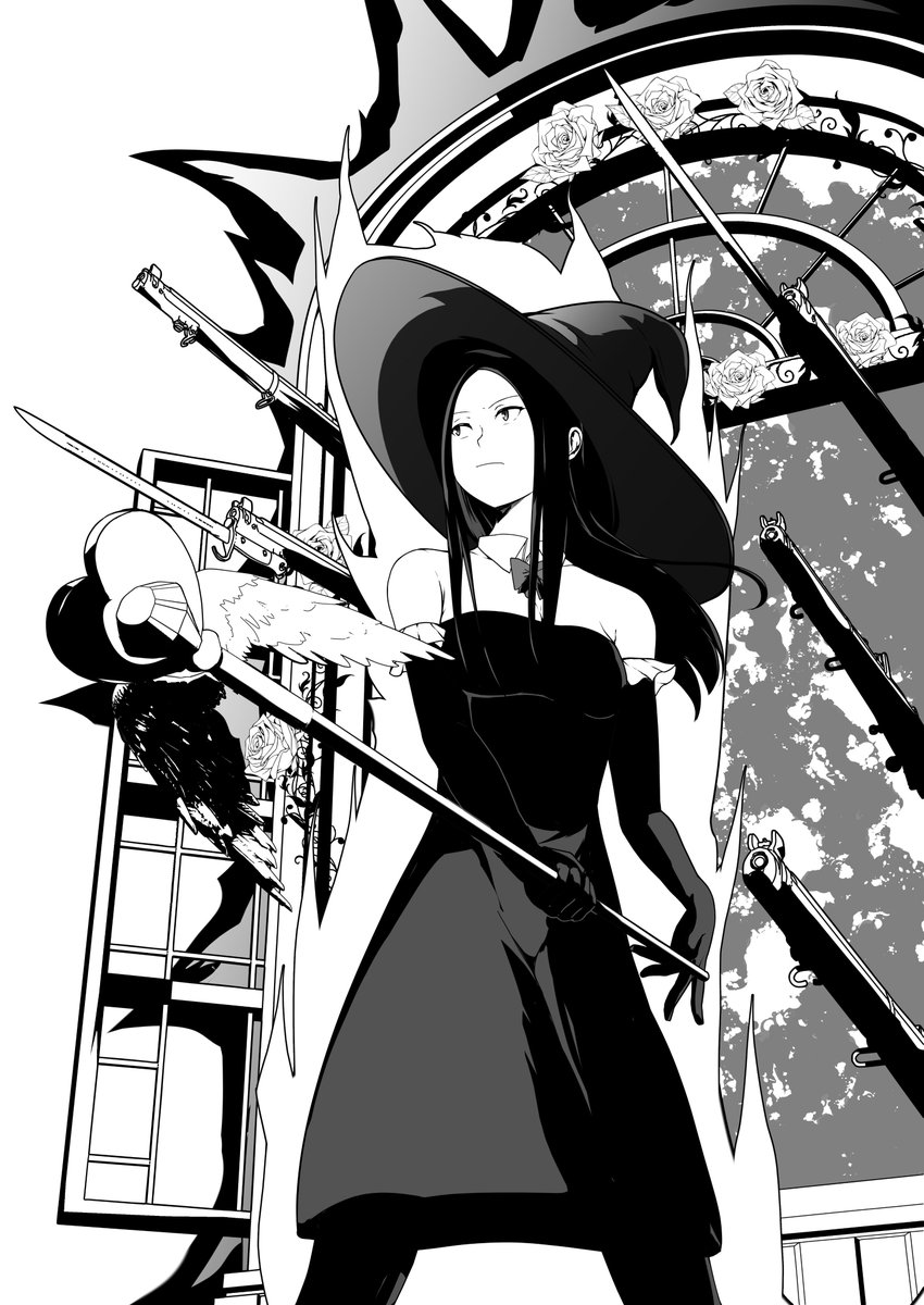 #このタグを見た人は自分が描いたモノクロ絵を貼れ 