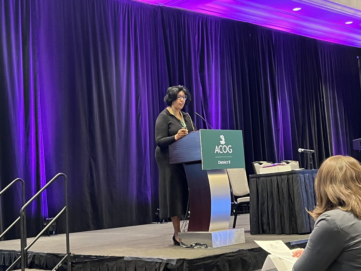 Thank you to District II chair @cclareMDMPH and @acog President Dr.Hoskins for welcoming our members to the #D2ADM. We are Back and Better! @ACOGD2
