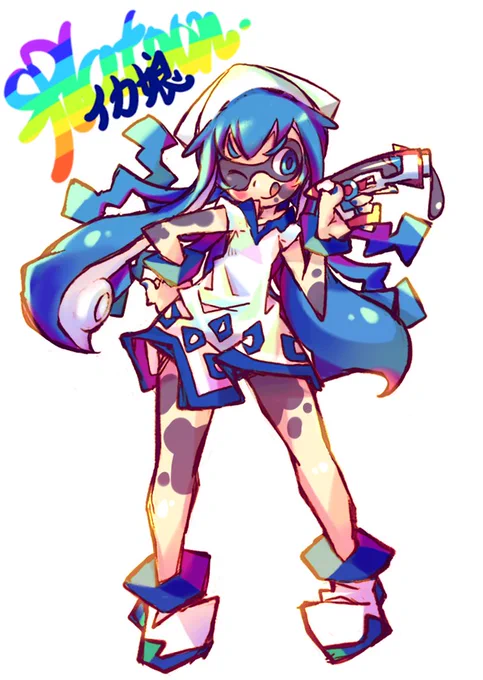 過去に描いたイカ娘 