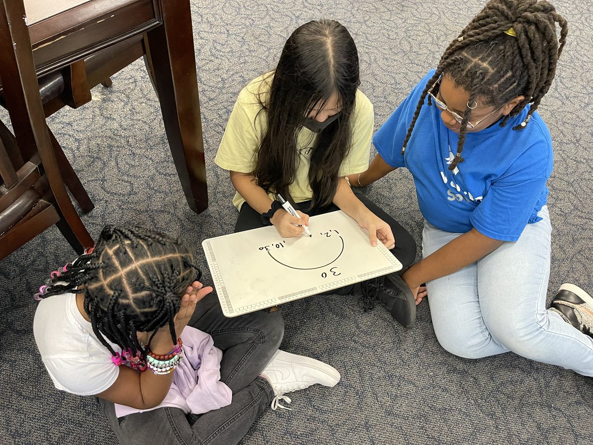 Teamwork makes the dream work! Learning about factors and multiples together.