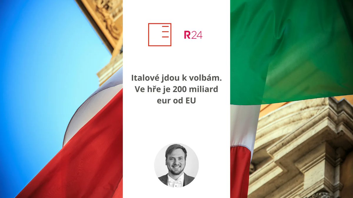 EUROPEUMPrague's tweet photo. Náš výzkumný spolupracovník @LagazziA se vyjádřil k předčasným volbám v Itálii a dalším okolnostem, které mohou být pro výsledky voleb zásadní. 🇮🇹😊  
Roklen24 👉🏽  https://t.co/ZYdMxraRje 
TA3 👉🏽  https://t.co/aPbx39M8Fe https://t.co/ozDKLRdSym