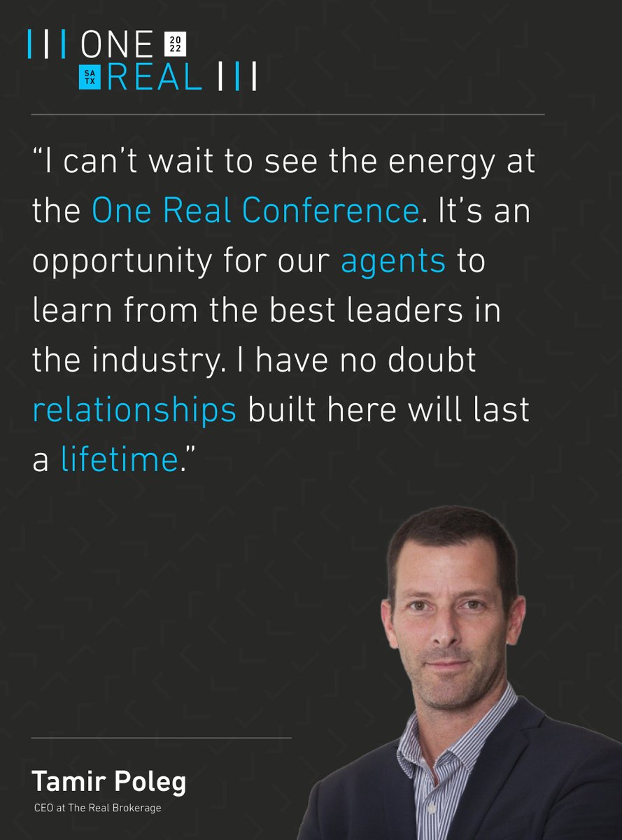 joinreal's tweet photo. #OneReal22 is only a few weeks away! Register here: https://t.co/urlMEBXFcS https://t.co/wZX8yr9Hvw