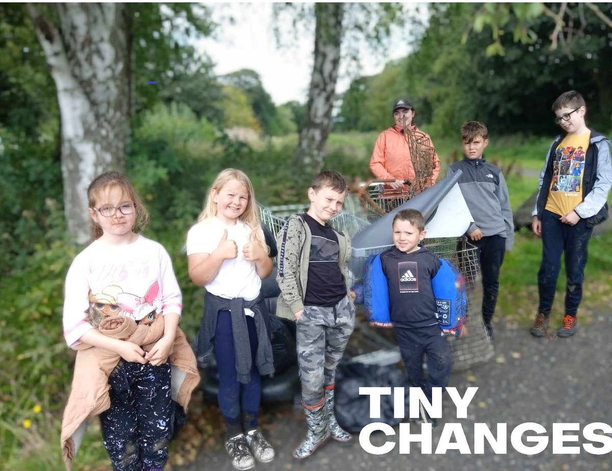 RnR_Nature's tweet photo. Big progress starts with tiny changes. The Eco Rangers gang collected all this litter in just an hour and a half. We're on a mission to improve the Pannie Den for the benefit of nature and the community. So proud of these wonderful young people! @tinychanges @pathheadprimary https://t.co/ho4iqDjQ6J