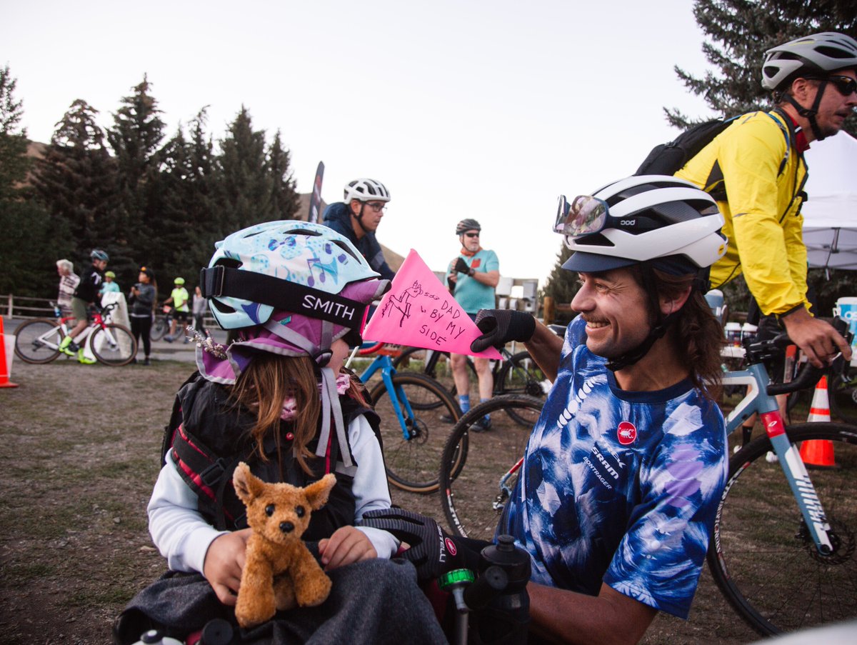 TrekRaceShop's tweet photo. "Dad, I want to ride to Idaho."

With those words, Kiel Reijnen's 5-year-old daughter sparked the 102-mile ride of a lifetime. 

This is the story of Kiel and EmmyLou, and how they supported @PowerOfBicycles on one incredible adventure: https://t.co/aofOdQw0Bn https://t.co/OKsQ7PlJSy