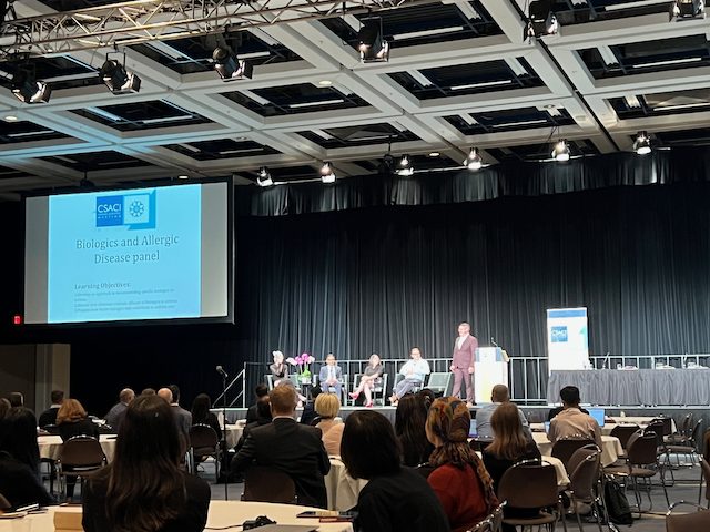 Biologics and Allergic Disease panel with <a href="/DrLoriConnors/">Lori Connors</a> and <a href="/andy_okeefe/">Andy O'Keefe</a> #CSACI22 Atlantic allergists representing!