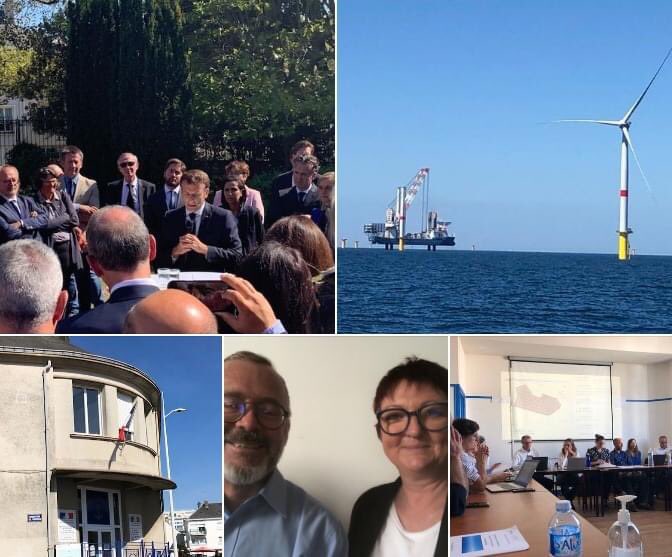 NGouello's tweet photo. Coup d'envoi Parc #Eolien #Offshore de #stnazaire en présence de notre Président de la République.
La #ffessm @cibpl_ffessm et le #CoDep44 étaient présents pr échanger sur l'avenir de nos activités sous marine.
Nadine Gouello
Présidente CoDep44 FFESSM #Sportssousmarin https://t.co/76fQbqjKv1