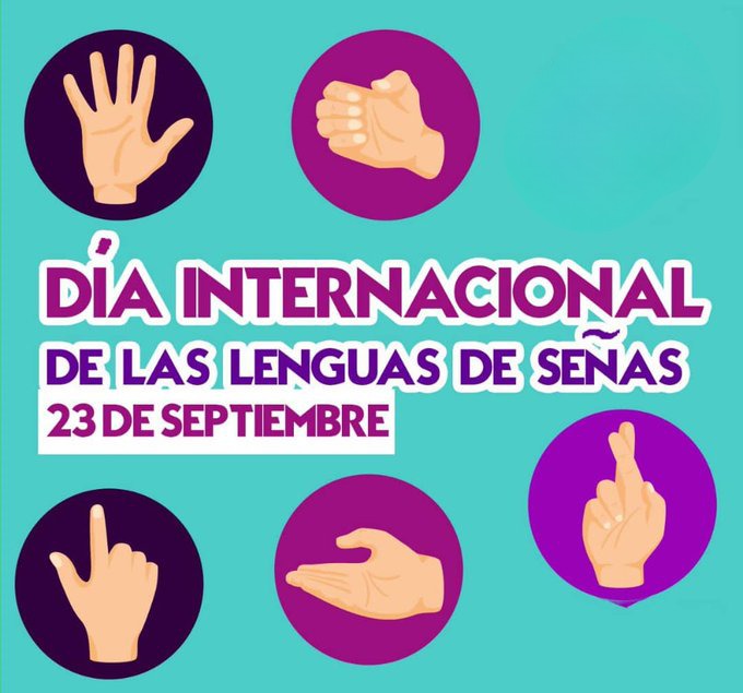 DGRPA1's tweet photo. #23deSep #VivaElPoderPopular Hoy es el Día Internacional de las Lenguas de Señas, oportunidad única para apoyar y proteger la identidad lingüística y la diversidad cultural de todas las personas sordas y otros usuarios de la lengua de signos.
@_LaAvanzadora
@RosangelaOrozco https://t.co/SNI7lbc812