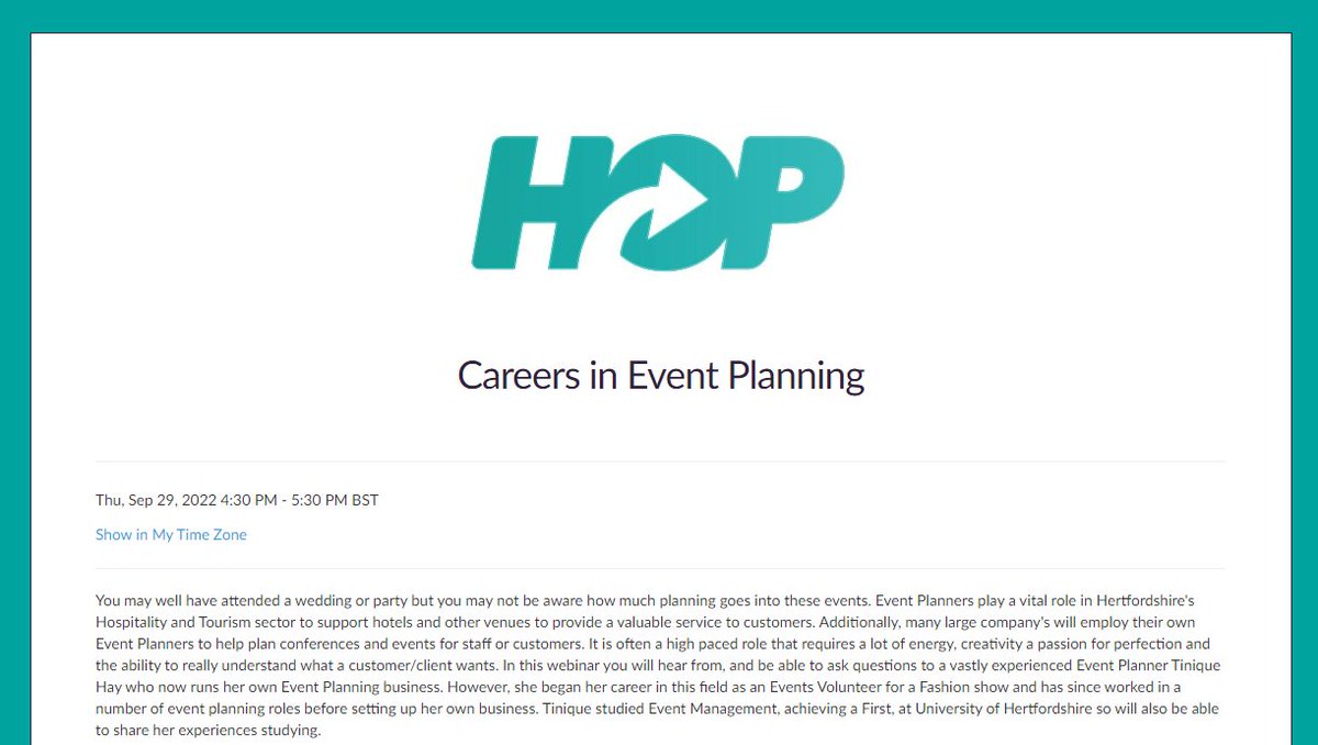 Hertfordshire Opportunities Portal (HOP) tweet media