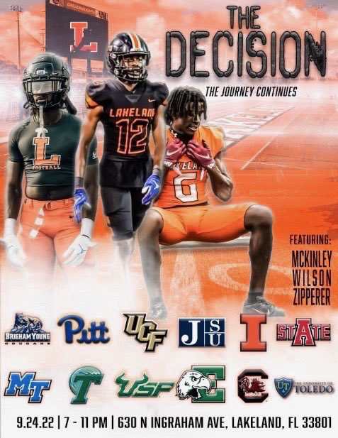 “The Decision” is being made TOMORROW, 9/24/22. We will be there providing you with exclusive content!! Stay tuned. @LHSDreadnaughts @polk_way