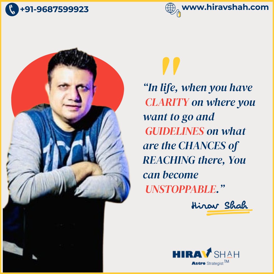 HiravShah's tweet photo. Exponential growth can be achieved when you know your destination before you begin. !!
#HiravShah
#BusinessAstrologer
#AstroStrategist
#astrostrategy #realestategoals #astrologer #realestateentrepreneur #realestateindia #realestateusa #success #entrepreneurship101 #goals https://t.co/PhE3rriJYb