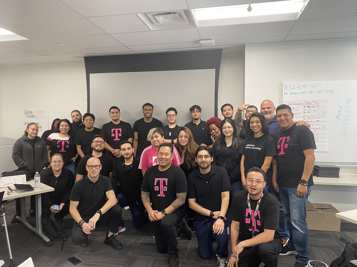 Had the great opportunity to work with these New Hires for T-Mobile Texas East!  Incredible energy and interaction and nothing better than seeing the "light bulbs" go off in peoples head.  Can't wait to see this group hit the field!  <a href="/OdieRetail/">Odie A</a> @PaizTX5