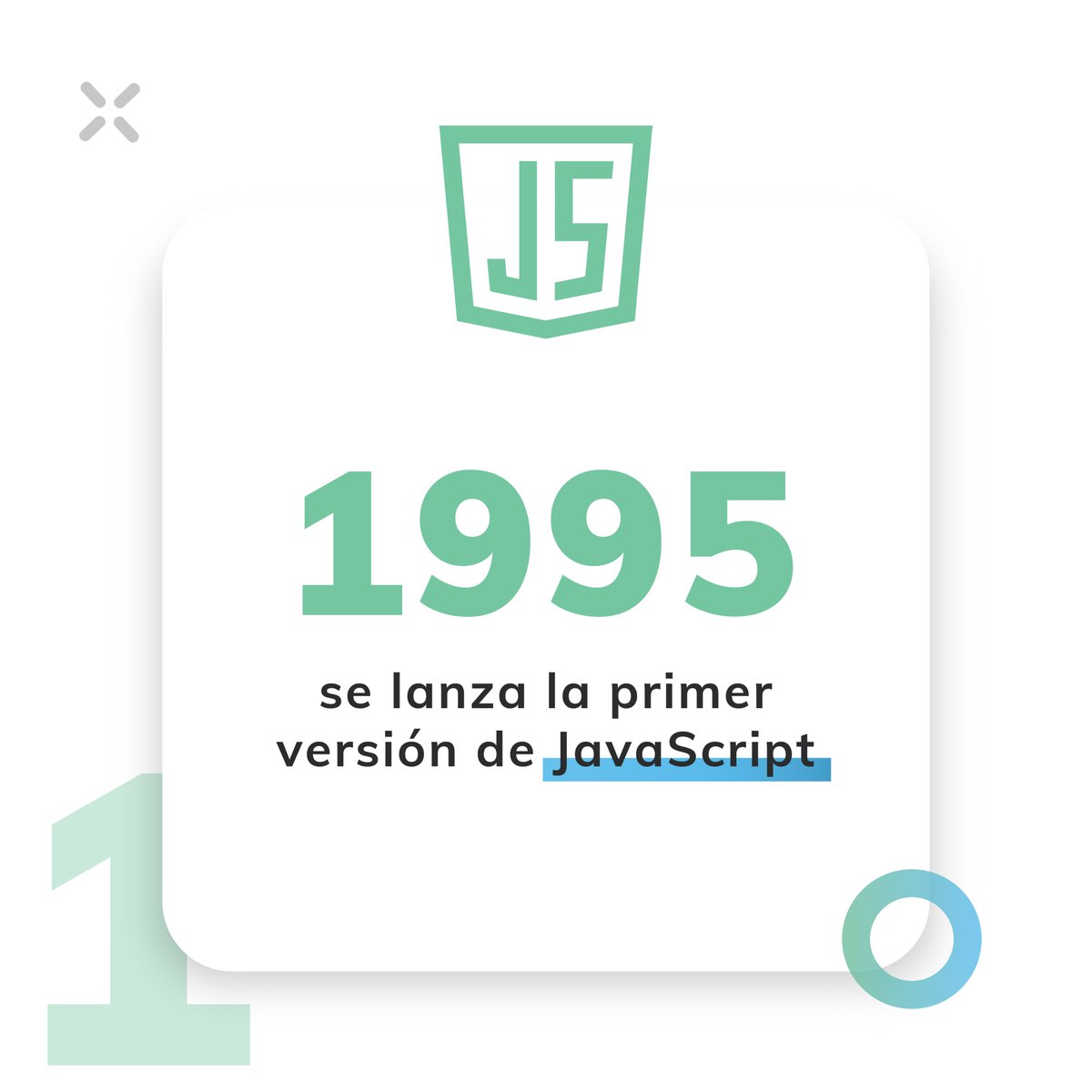 alkemy__'s tweet image. 👉🏼La primera versión del lenguaje que hoy conocemos como JavaScript se lanzó en mayo de 1995. Su primer nombre fue #Mocha, más tarde pasó a llamarse #LiveScript y, tras unos meses, se quedó con el nombre definitivo que hoy conocemos
