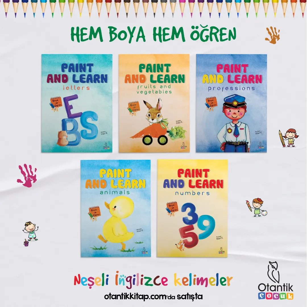 otantikkitap's tweet photo. Okul öncesi
Hem boya hem öğren
Neşeli İngilizce kelimeler

#otantikkitap #otantikçocuk #okulöncesi #paintandlearn #boyamakitabı https://t.co/mXWq773kqY