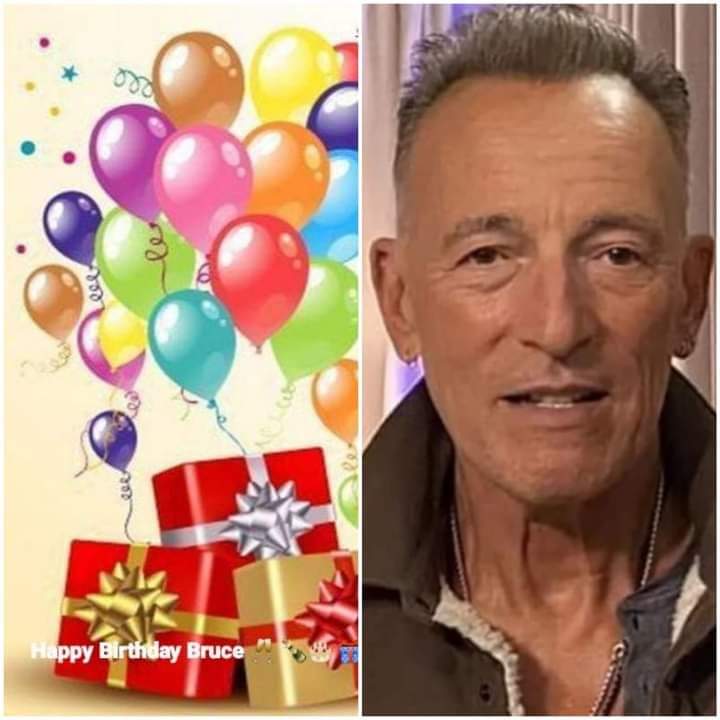 Happy Birthday Bruce Springsteen.  New Age 73. My best Wishes for you.  Greetings from Germany  