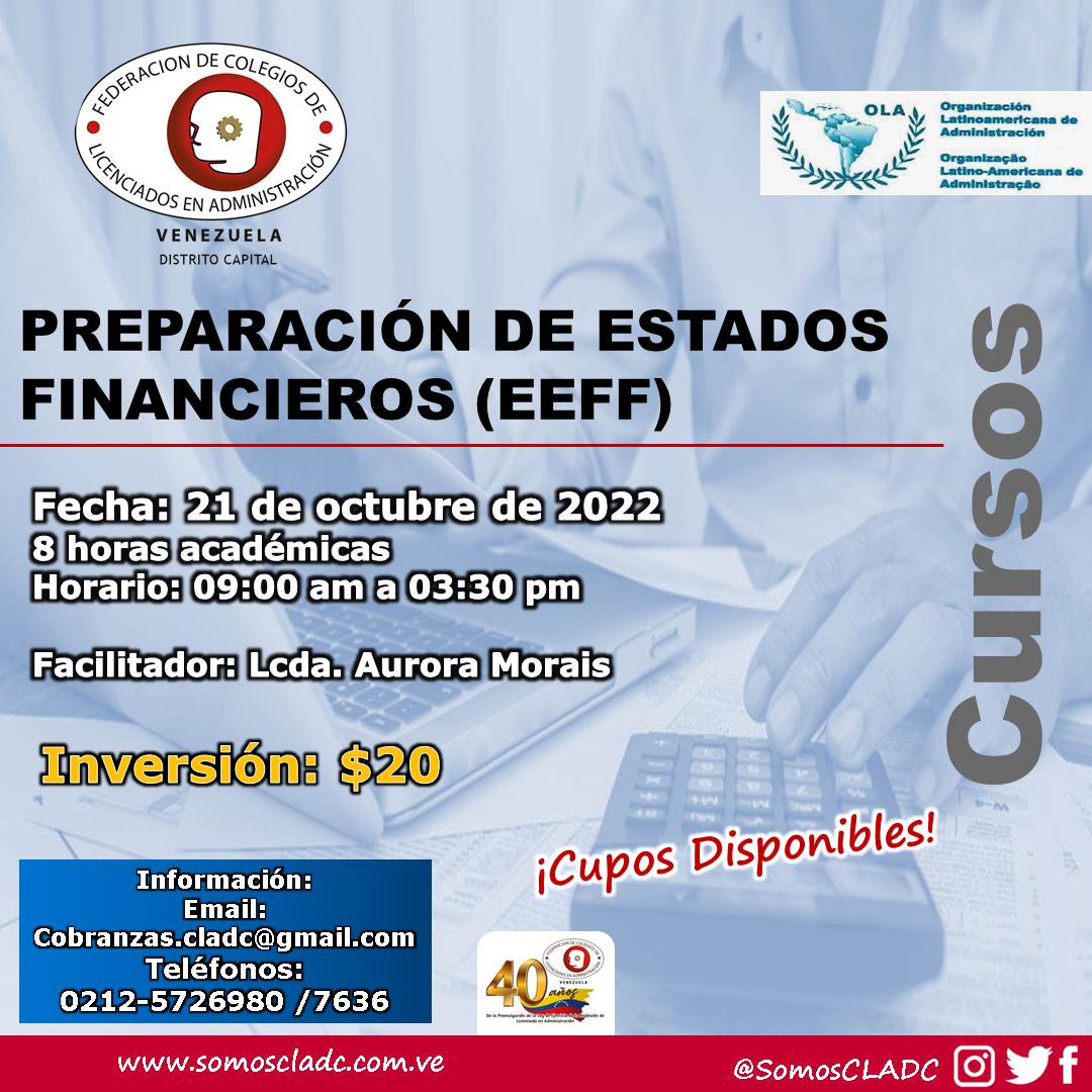 SomosCLADC's tweet photo. #InfoCLADC
Programación Académica
Actividades de formación profesional #presencial para los meses de SEPTIEMBRE y OCTUBRE de 2022
Más info a través del siguiente link a nuestra Web: https://t.co/14sSUtCkgz
email: educacioncladc@gmail.com
#4oct #EEFF https://t.co/tJa9hewhdr