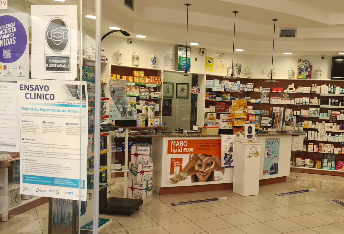 oxigenosport's tweet photo. Las Farmacias de #Valdepeñas se vuelcan con el Ensayo Clínico Corazón y Salud para mejorar la Hipertensión Arterial a través del Ejercicio Físico #Hipertensión #Salud
@sescamclm @UCAM_CAFD @UCAM @Isa_fitwoman @ngonzalezgalvez @drlozano68 @mariado_masia @juanraheredia @microcaya https://t.co/UpnaPj1VSk