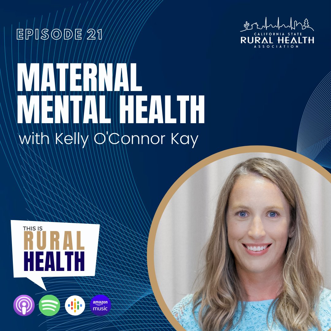 HomeVisitingLA's tweet photo. Recently, our wonderful colleague from @MMHealthNow , Kelly O'Connor Kay, was invited by the California Rural Health Association to discuss maternal mental health and the importance of identifying issues early. Listen to the podcast here: https://t.co/YvkWT7qQMZ https://t.co/m9ulGpXXGu