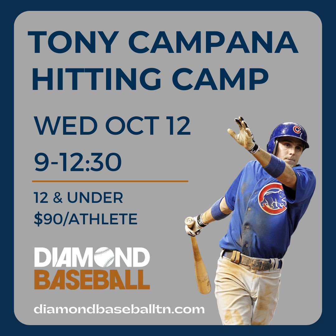 diamondbballtn's tweet photo. Hitters hit! 💪🏼 Join Tony Campana for Hitting Camp 10/12. Register now at https://t.co/FLwZKusyRg.  #Workwins @h3sportsusa @Tcampana_24 https://t.co/dVJcOVhiJm