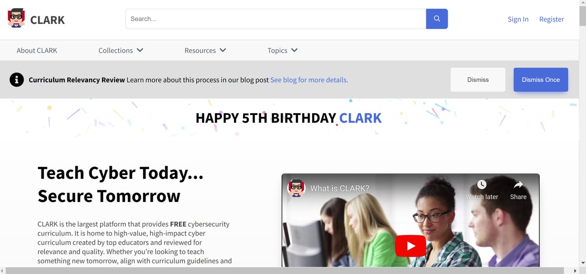 theclarkcyber's tweet photo. CLARK recently got a new look! Head over to https://t.co/VJfsdDG9Ji to check it out! CLARK also a new login page and profile page as well! #newlook #updates #clarkCan #cybered #cybersecurityeducation https://t.co/PROunKsi79