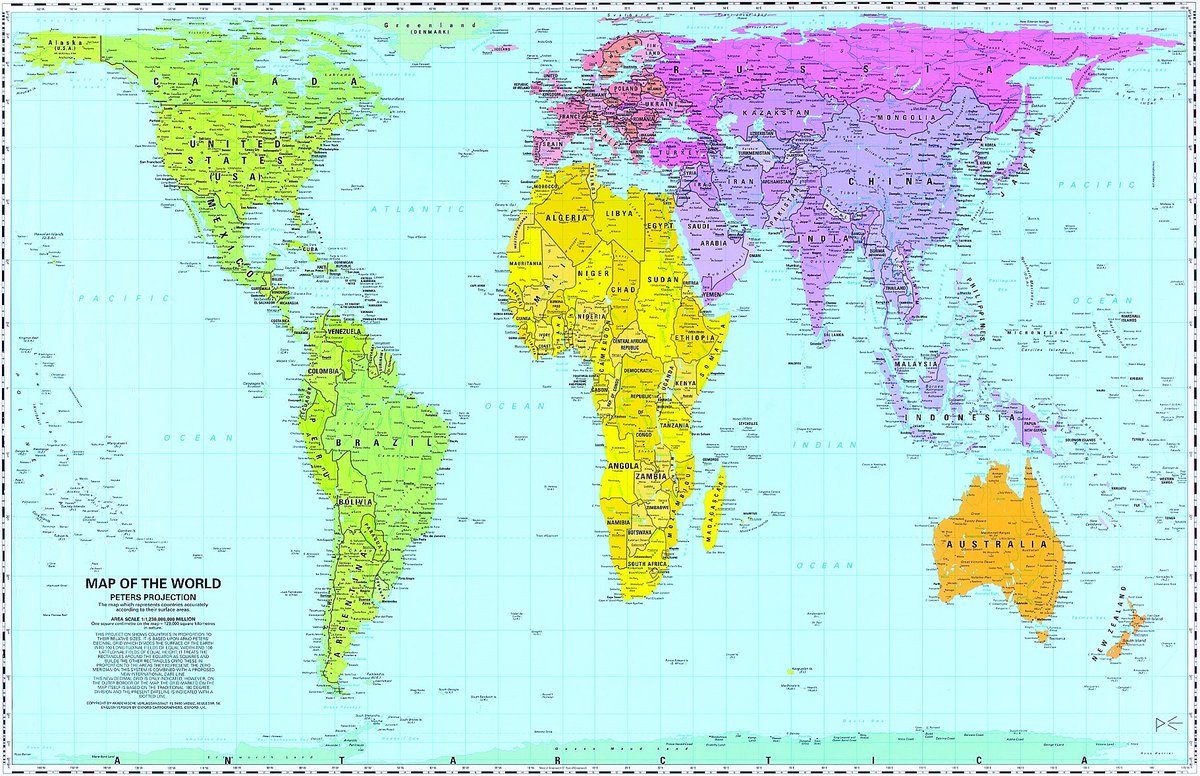 LeroySonn's tweet image. Real vs Fake #WorldMap #PetersProjection