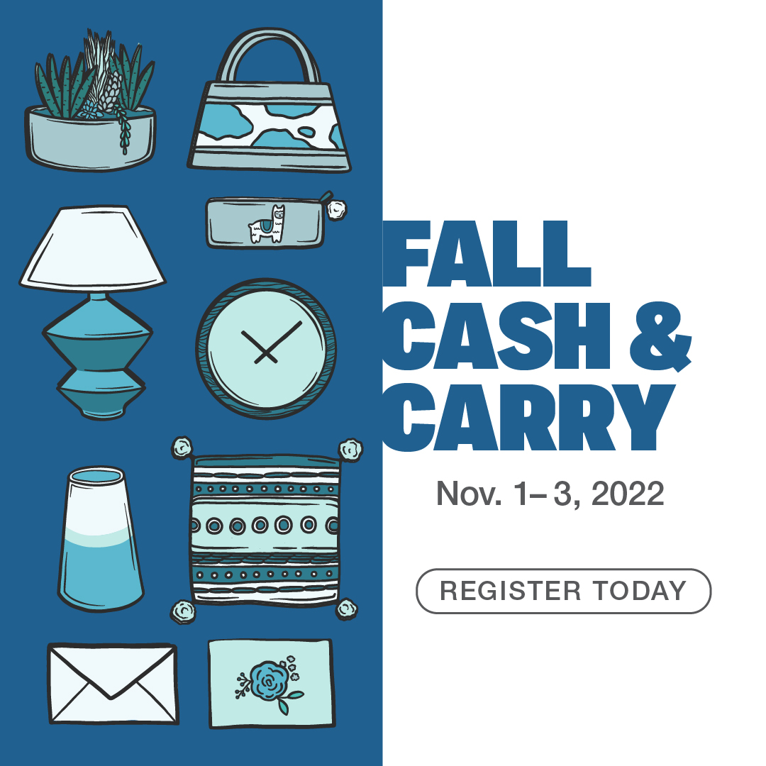Up next: Fall Cash & Carry November 1-3! Be sure to pre-register for our last market of the year. #AtlMkt americasmart.com/Markets/Fall-C…