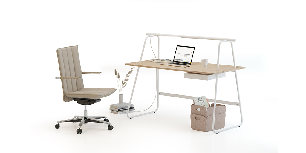 BurotimeGlobal's tweet photo. The #T50 desk, which attracts attention with the perfect harmony of metal and wood; It creates a stylish, simple and customizable space in different places such as home, office, hotel, library and school. https://t.co/kGoBZurJs7