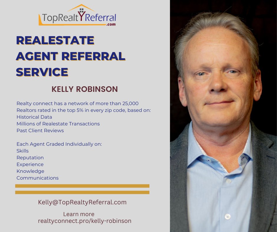 Tell me about your real estate goals, and i‘ll instantly match you with up to 3 top local agents that specialize in your market without ANY cost, pressure or obligation! #realtorreferral #realttors #realtorsusa Email- Kelly@TopRealtyReferral.com Website- toprealtyreferral.com