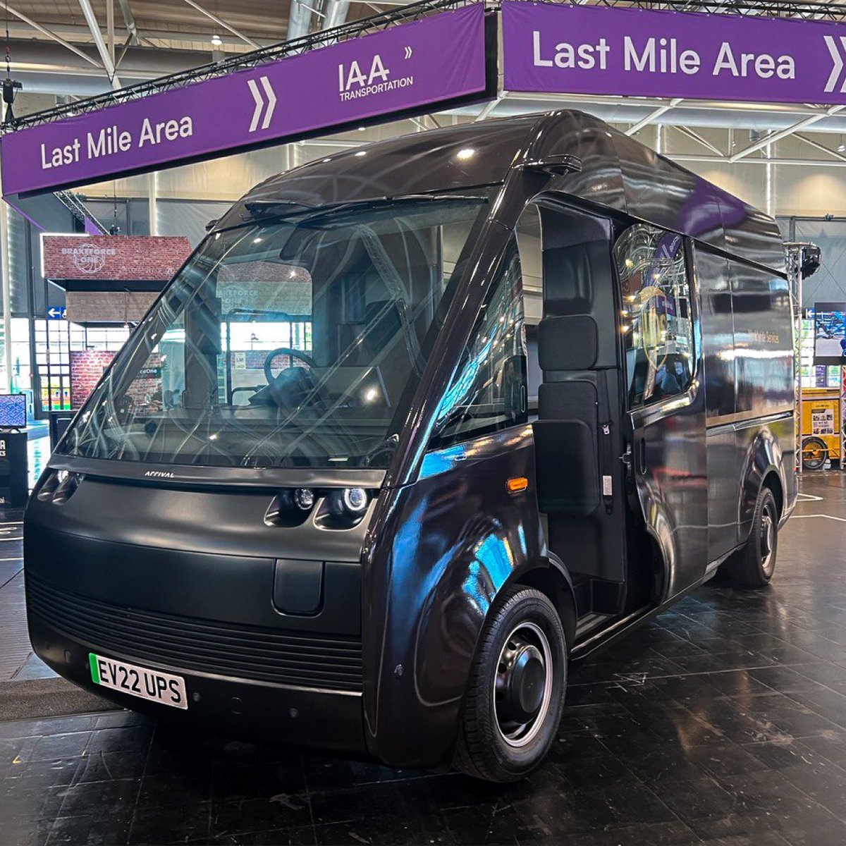 arrival's tweet image. This week, the Arrival Van made an appearance on the UPS stand at #IAA22 in Hannover. It was great to showcase the electric future of commercial vehicles as part of our ongoing partnership with @UPS.