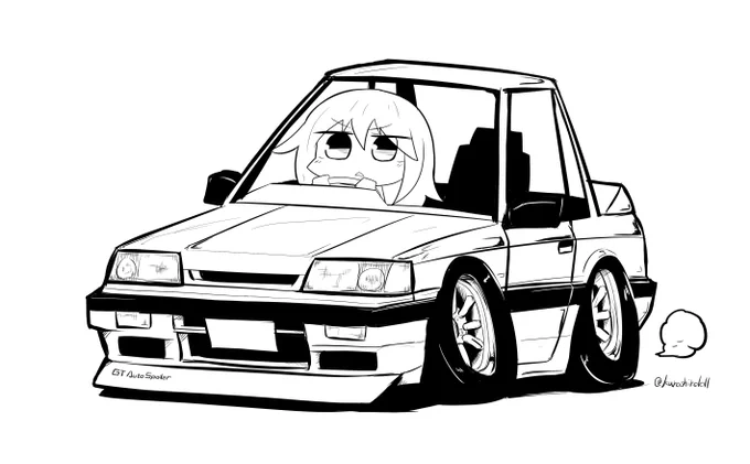 最近描いてないけど車も描きます 