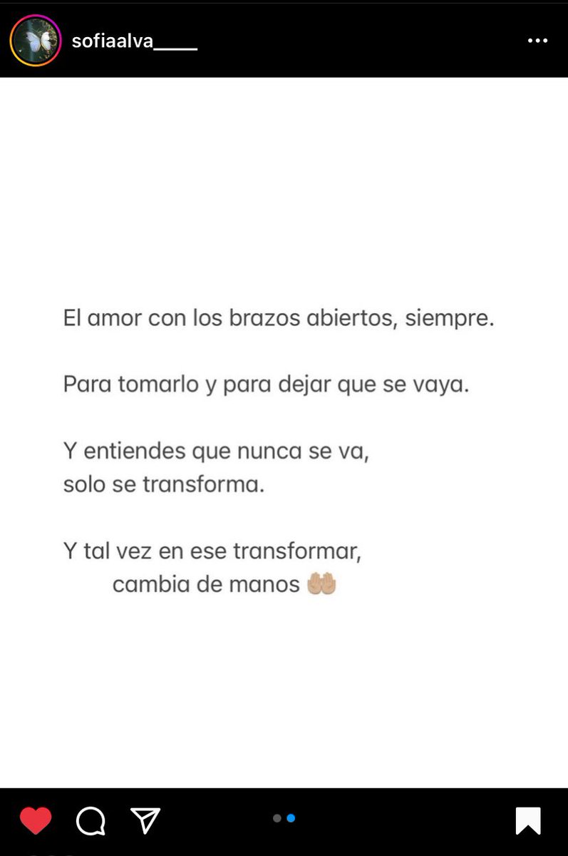 valevazz's tweet photo. Que sabiduría de @sofiaalva___ 
Aprender a dejar entrar y a soltar al amor. #Reminder https://t.co/4fWCymbWAQ