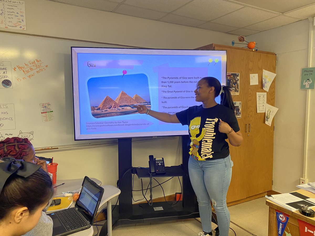 teach4thestars's tweet photo. There were too many ancient astronomical sites for me to teach about…so I had the students teach instead! Each student gave a 60-sec speech about the astronomical alignments of Mayan, Egyptian, and Native American temples. #studentsteaching #earthandspace @IrvingHigh https://t.co/oYZjAS6ggz