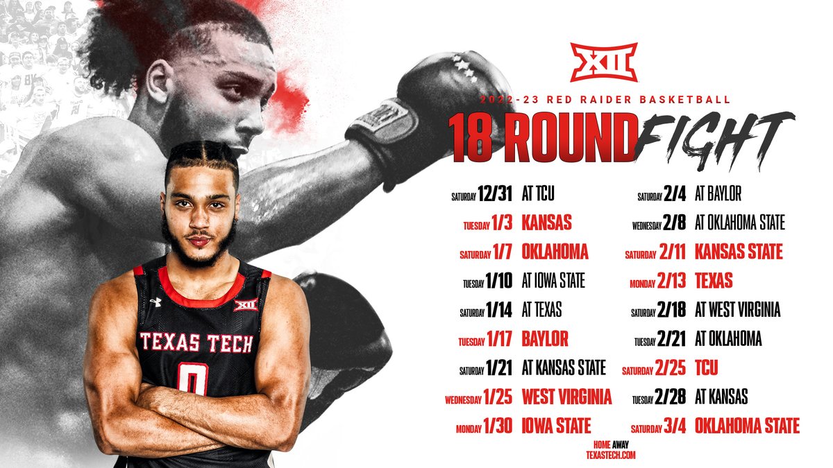TexasTechMBB's tweet photo. We're always down to fight 🥊

📅: https://t.co/ghUJQ5NcUk https://t.co/QtWaASzu8M