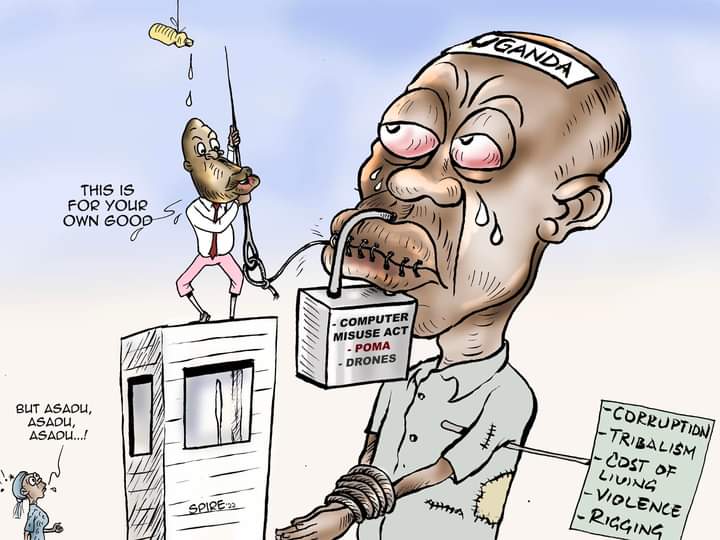 MbaziiraSnr's tweet image. The Draconian Computer Misuse Act.

We have got to #PullItDown when it&apos;s raw.
#PullitDown
#TheNserekoBill