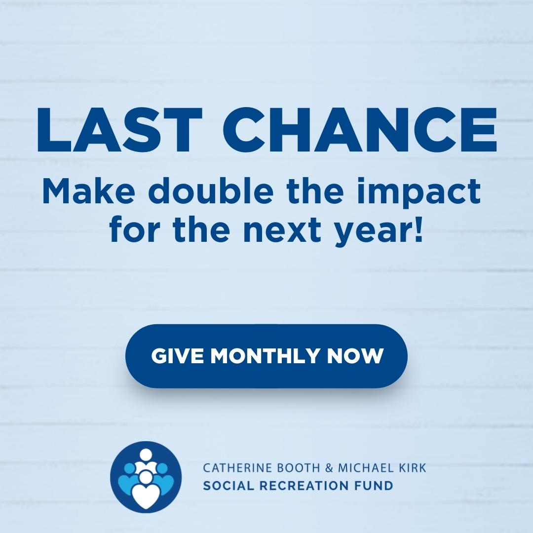 1ASLLG's tweet image. This is your LAST CHANCE to double your impact for the next year thanks to the Catherine Booth and Michael Kirk Social Recreation Fund!

Take advantage of this offer! Give monthly now: on.alz.to/site/Donation2…