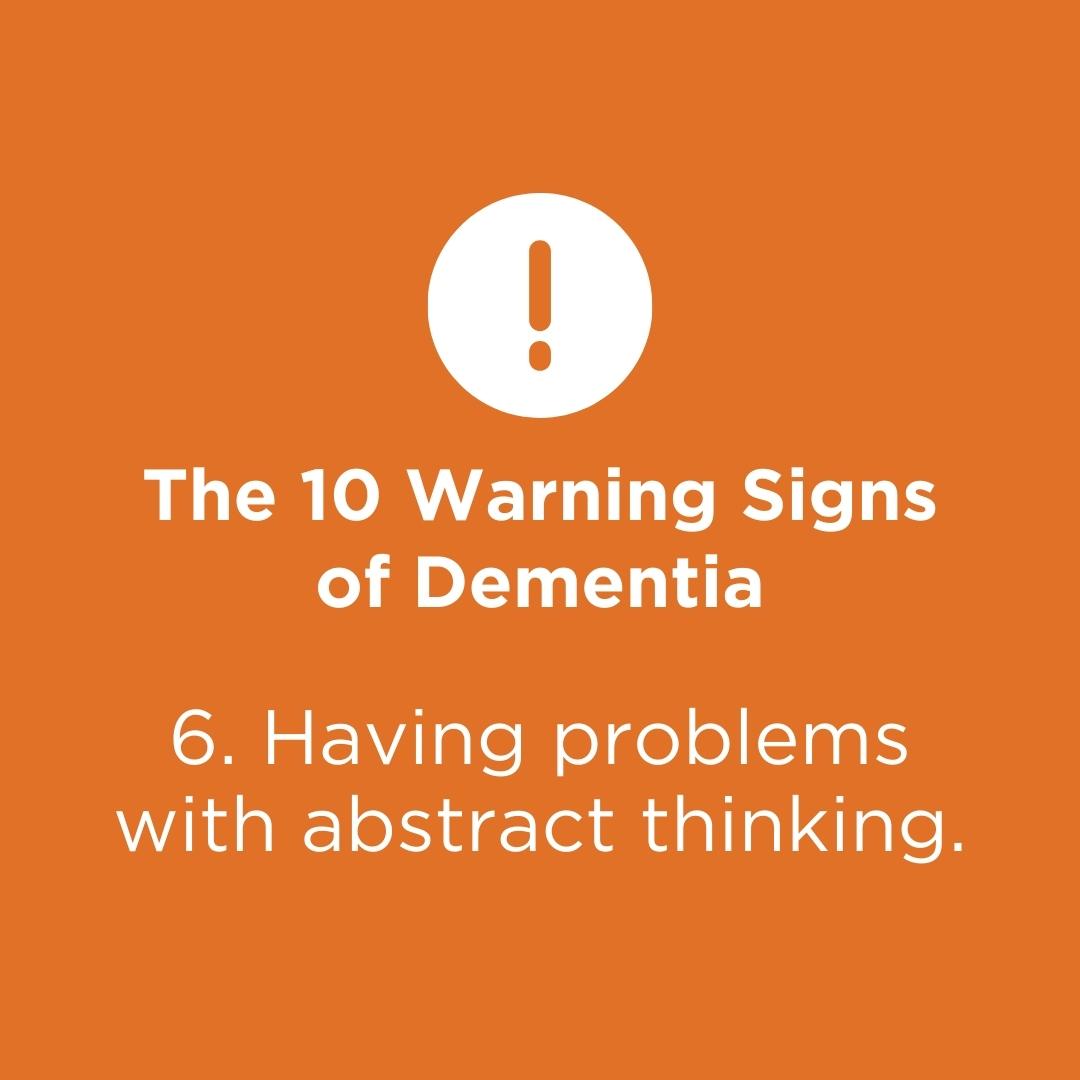 1ASLLG's tweet image. Having problems with abstract thinking is one of the 10 warning signs of dementia. ⚠️

Someone living with dementia may have significant difficulties with using a calculator because of a loss of understanding what numbers are and how they are used.