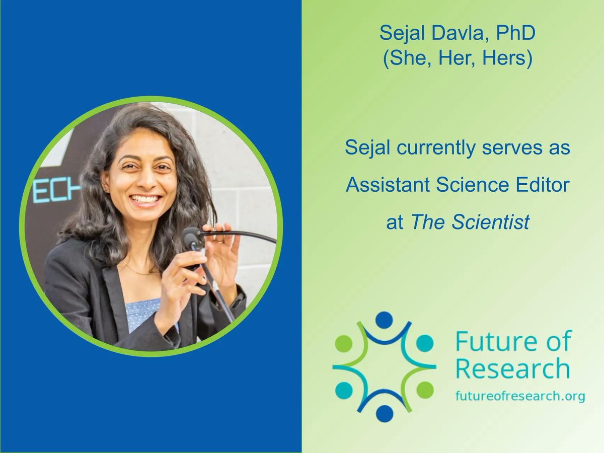 To finish of our week of welcomes to our fantastic incoming board members, we want to welcome Sejal Davla to the FoR family! Sejal wants to leverage her data analysis skils to break down systemic barriers FoR the next generation(s) of scientists. Welcome aboard, <a href="/JustABrainThing/">Sejal</a>!