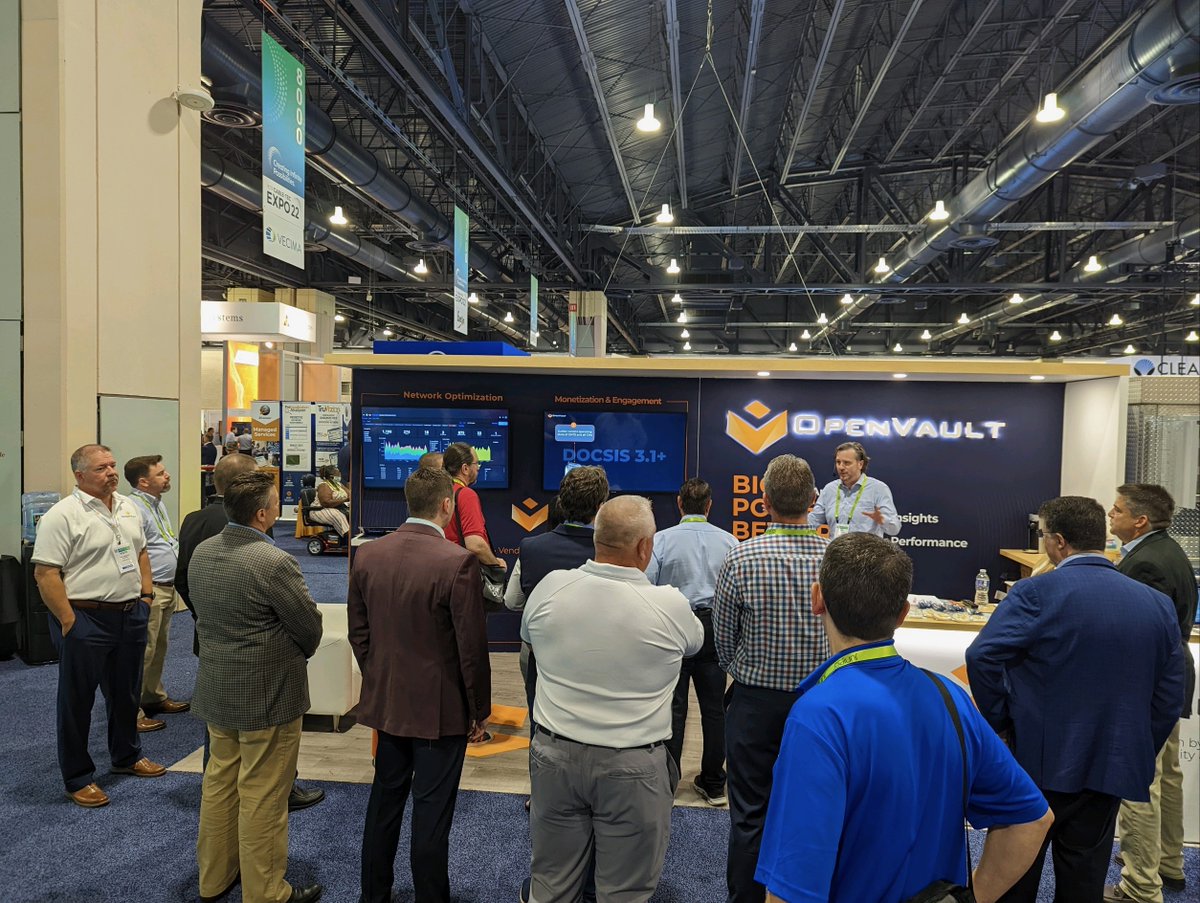 OpenVault's tweet photo. It's #FriYAY Friday & the #OpenVault Team is wrapping up a fabulous week at @scte #CableTec in Philly with customers, colleagues & friends! Thank you for stopping by to say hello & check out our latest solutions! Safe travels home & see you next time!
#SCTE #broadbandusage https://t.co/wy7F7pZ7my