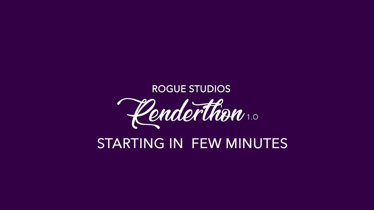 roguestudioshq's tweet photo. We're going live on Instagram and YouTube in a few minutes guys. Please bear with us and stay tuned to our channels. 

#RogueStudios #Renderthon https://t.co/fyGtTcrVwT