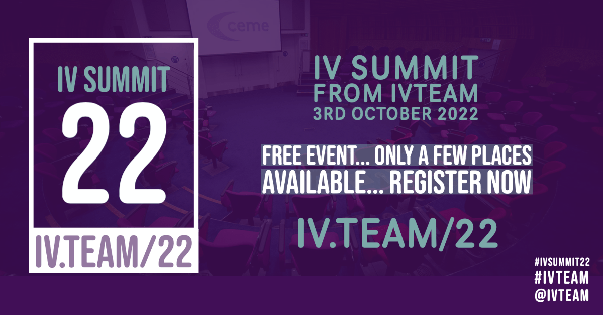 ivteam's tweet photo. Great Speakers... Great Exhibition... Great Venue... #IVSUMMIT22 3rd October 2022... last few places... did I mention it is FREE... check out the details here ... https://t.co/14wdTn93BB