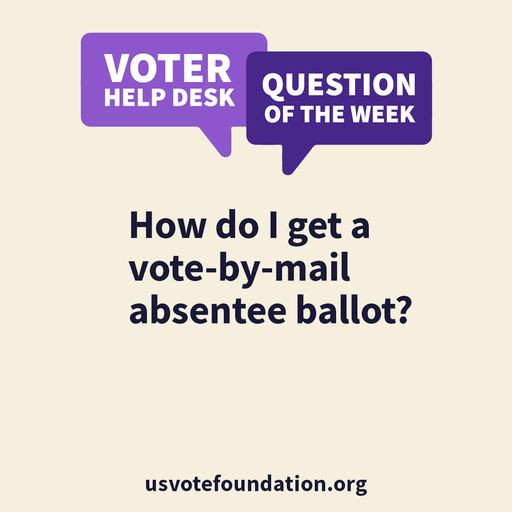 US_Vote's tweet photo. We're back with another question of the week! With the midterms approaching, this is a great time to apply for your absentee ballot, should you intend to do so. It's never too early! Here's how:

https://t.co/sxJNnHWbhK https://t.co/GPCdrY9zwQ