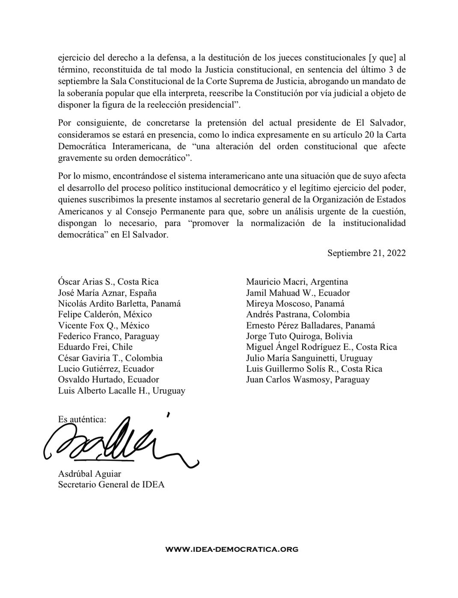MrElegantesv's tweet photo. Vamos a recordar algunos "Sucios" asuntos que tienen algunos de los Ex presidentes que firmaron un comunicado donde afirman que están en contra de la Reelección del presidente @nayibbukele.

Hilo 🧵 https://t.co/5ihO9wvyAL