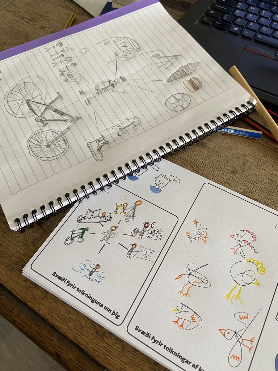 #utísonline Ég og sonurinn að vinna með sjálfsmyndina okkar og fugla. Takk fyrir góðan fyrirlestur <a href="/manuelherrera33/">Manuel S. Herrera</a>