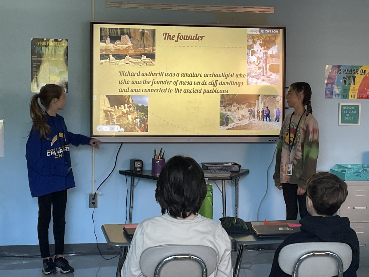 My 6th grade did an outstanding job with their archaeological site presentations! 🗿 <a href="/ThompsonMSpride/">Brian Currie</a>
