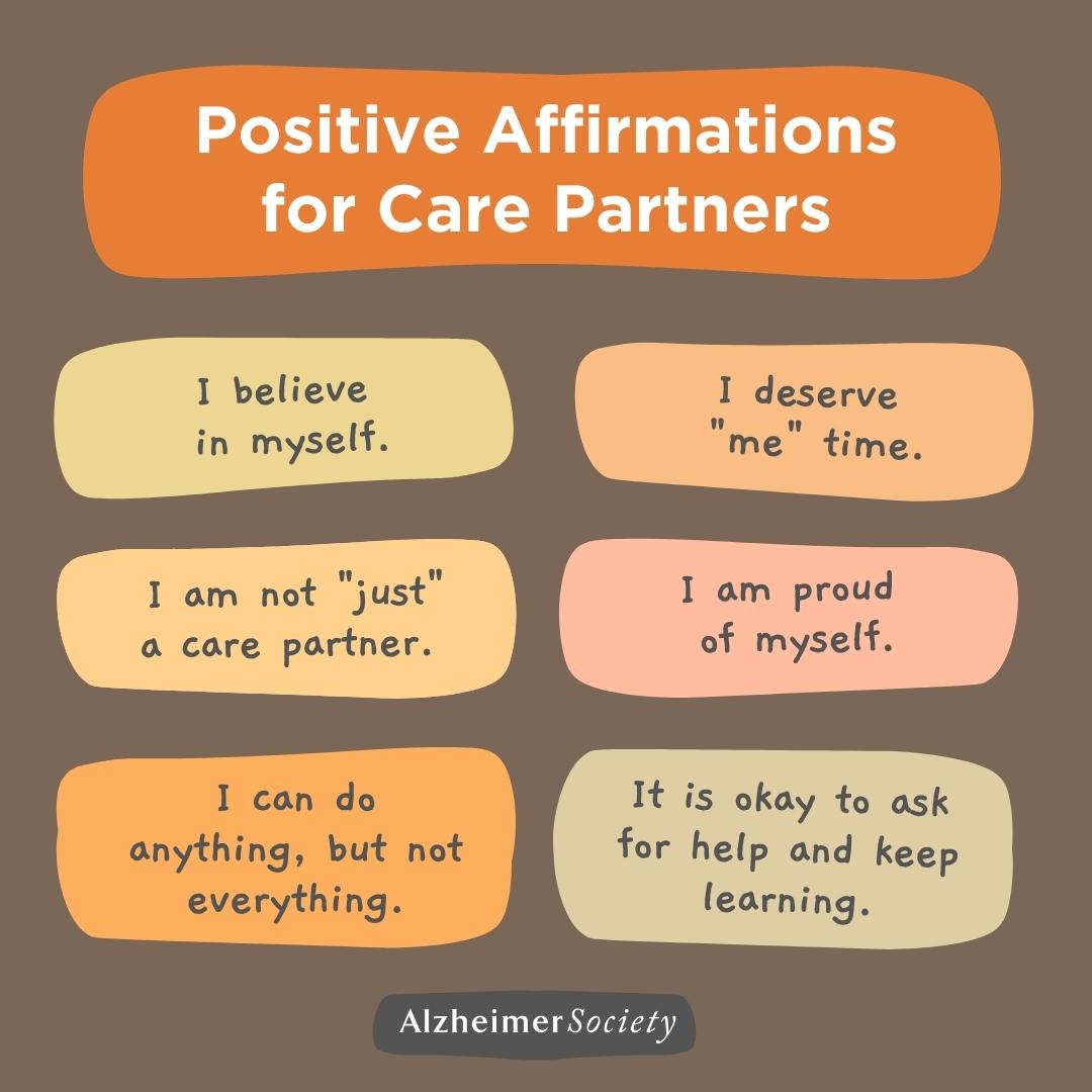 1ASLLG's tweet image. Self-care is important for everyone, but as a care partner, taking time to put yourself first is crucial. Today, try and maintain a positive mind by keeping these affirmations in your heart.

What affirmation will you practice? Reply below!