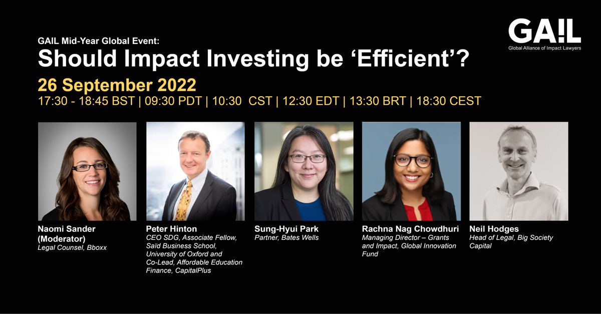 💥Should Impact Investing be 'Efficient'?
Who controls the definition of efficiency &amp; do beneficiaries get a say?

JOIN US - in person or online!
REGISTER👉: bit.ly/3wHUHeC
📅 Monday 26 Sep, 17:30 BST

<a href="/BBOXX_HQ/">Bboxx</a> <a href="/GlobalInnovFund/">Global Innovation Fund</a> <a href="/BatesWellsChaSE/">BatesWells ChaSE</a> @BigSocietyCap