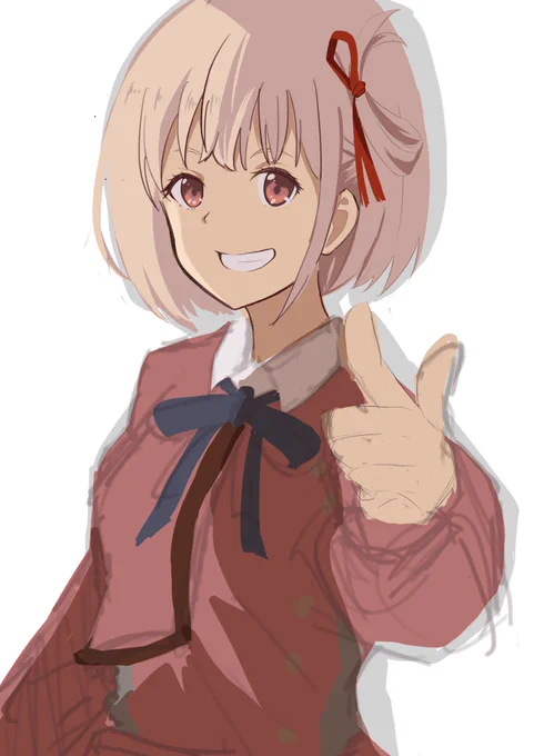 千束誕生日に間に合わんかったので後日ちゃんと仕上げます #リコリコ 