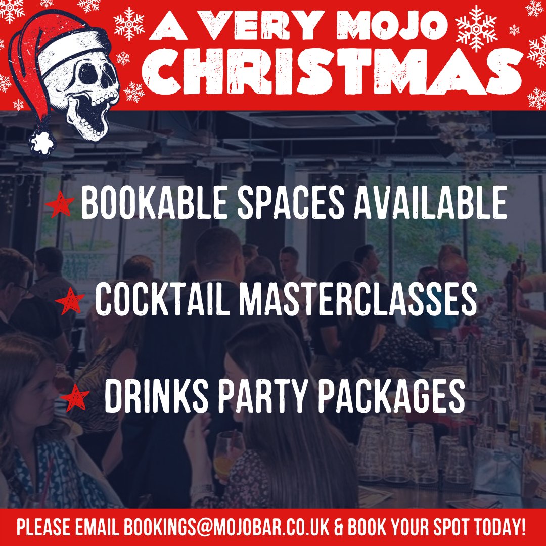 It's never to early to book your party for A Very MOJO Christmas! ❄️

Whether it's dancing on tables all night or mixing drinks with our expert bartenders, we've got you covered for unforgettable festive fun!

Check out our holiday experiences here: pulse.ly/jtqyl8ll2m