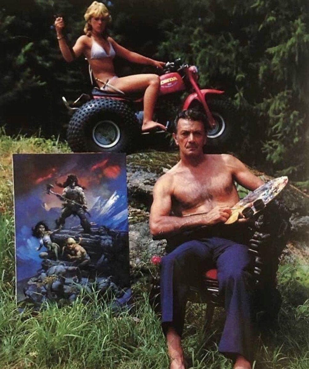 ralphbakshi's tweet photo. Frazetta = Badass. 
Happy #frazettafriday! https://t.co/RdqOkkWFrb
