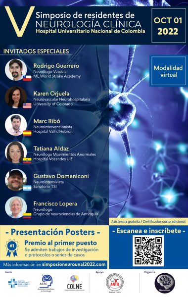 ¡Inscríbete y participa en el V Simposio de Residentes de Neurología Clínica organizado por @neurounal! Más detalles en 👉🏻 simposioneurounal2022.com #ACN #Neurología #Residentes #NeurologíaClínica